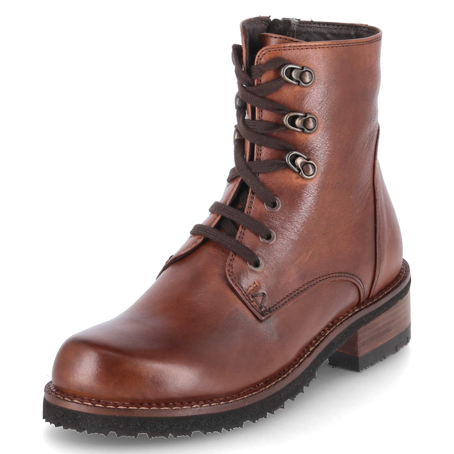Schnürstiefeletten LYSI - ginger gianduia