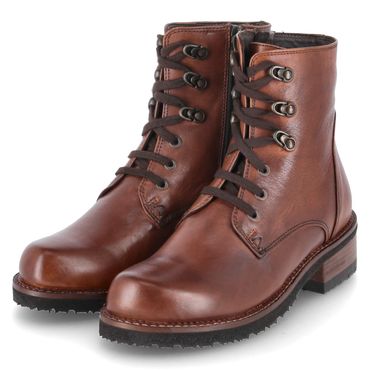 Schnürstiefeletten LYSI - ginger gianduia