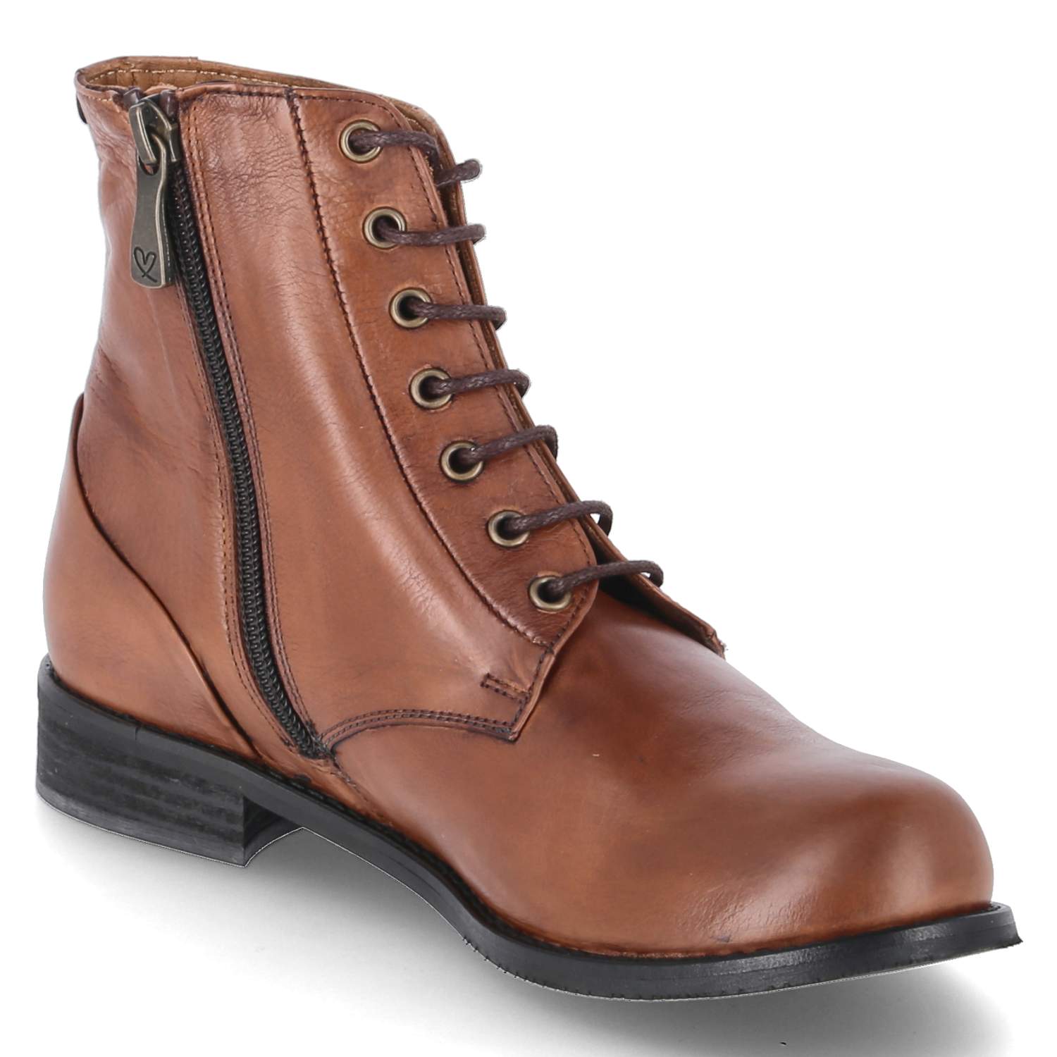 Schnürstiefeletten AZALEA - ginger gianduia