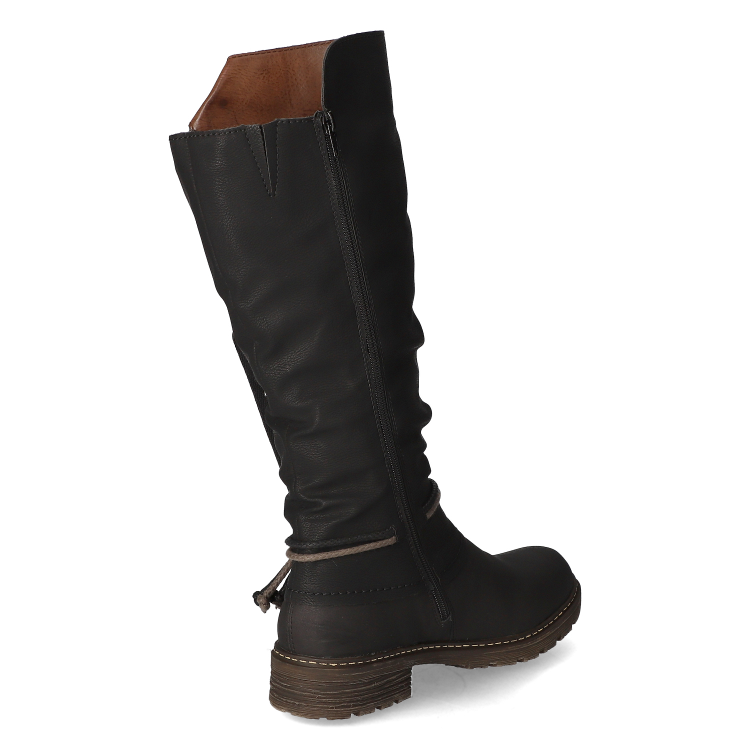 Winterstiefel - schwarz/schwarz/brandy