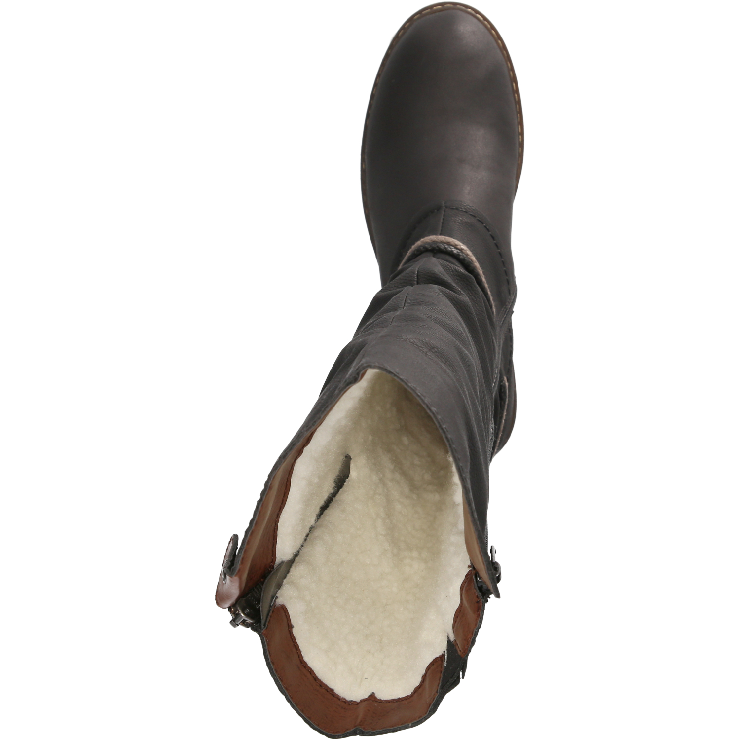 Winterstiefel - schwarz/schwarz/brandy
