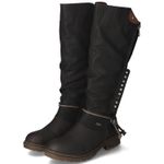 Winterstiefel - schwarz/schwarz/brandy