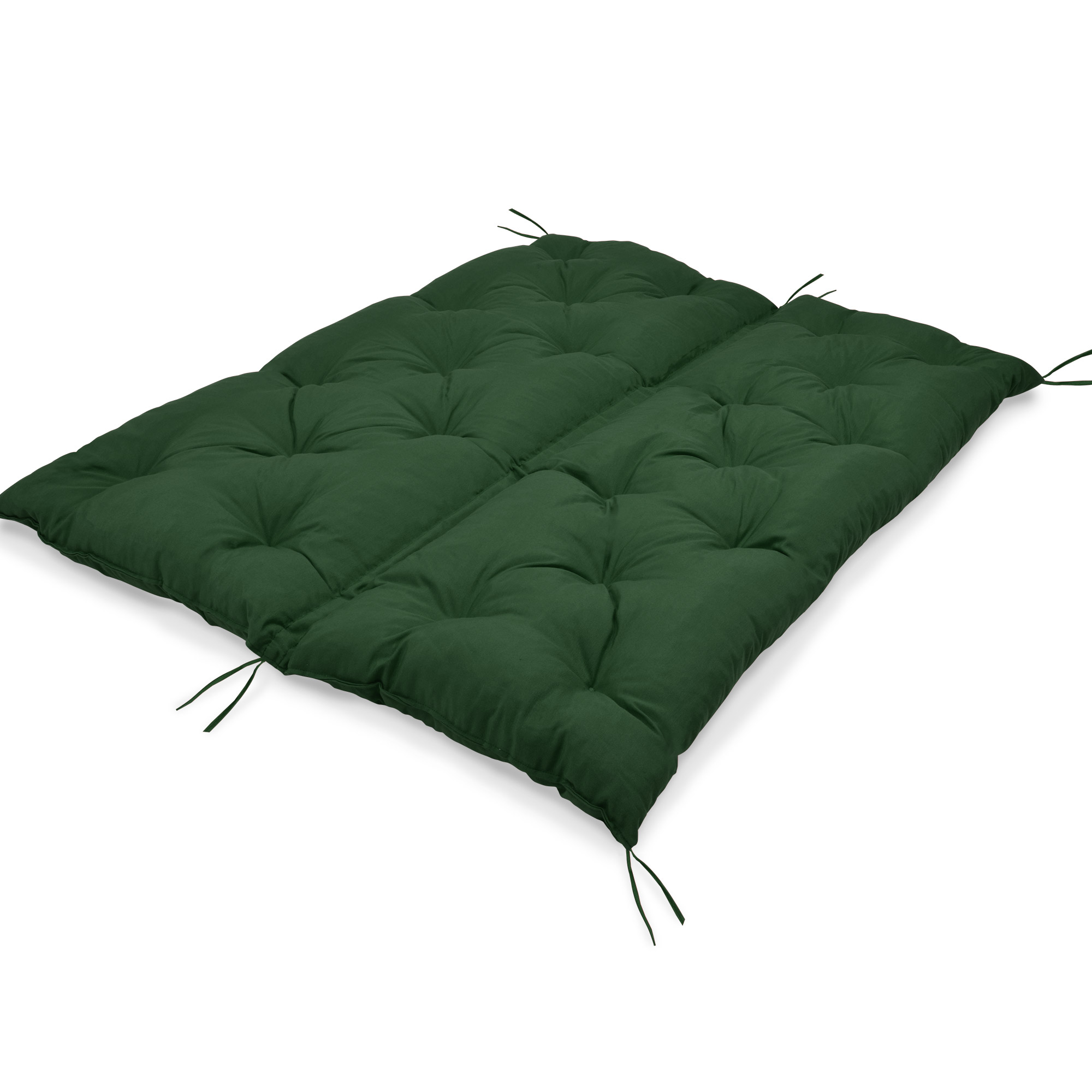 Beautissu Garden Bench Pad Cushion 120 x 50 x 50 cm 2 Seater Dark Green