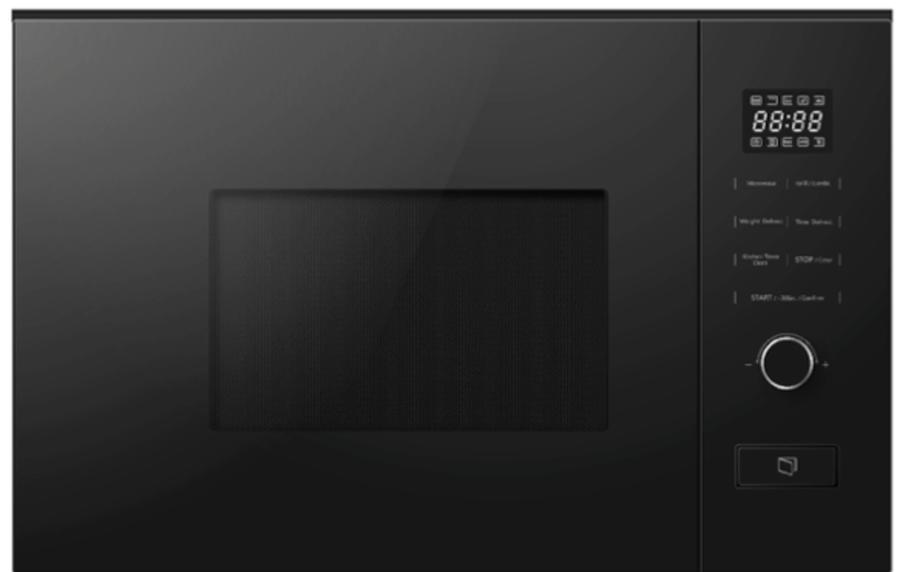 Midea Einbaumikrowelle 20 Liter MEHK38KIX, Rahmenlos, Schwarz