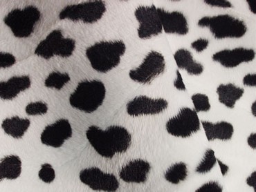 Fellimitat Dalmatiner schwarz-weiß