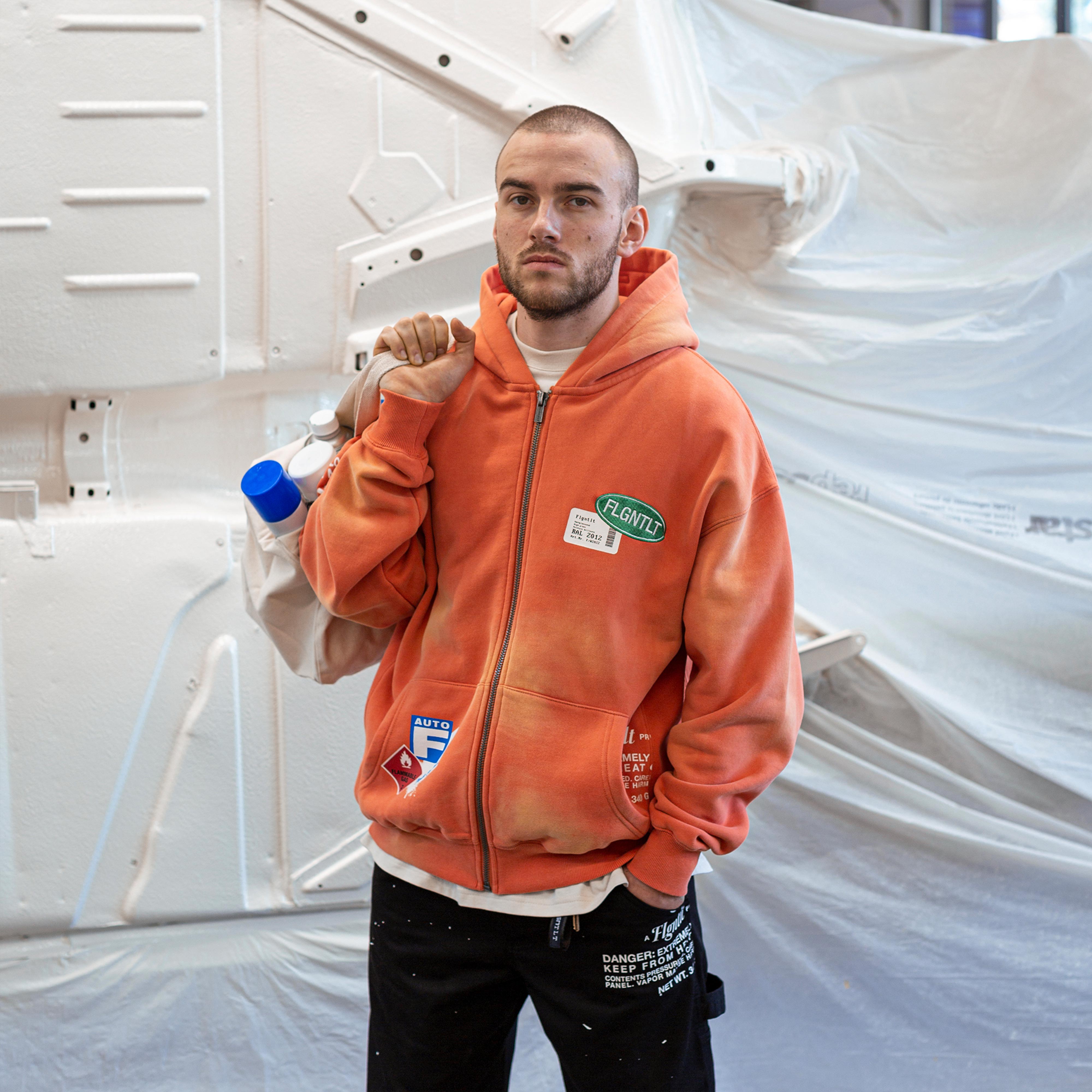 FLGNTLT SALMON ZIP HOODIE