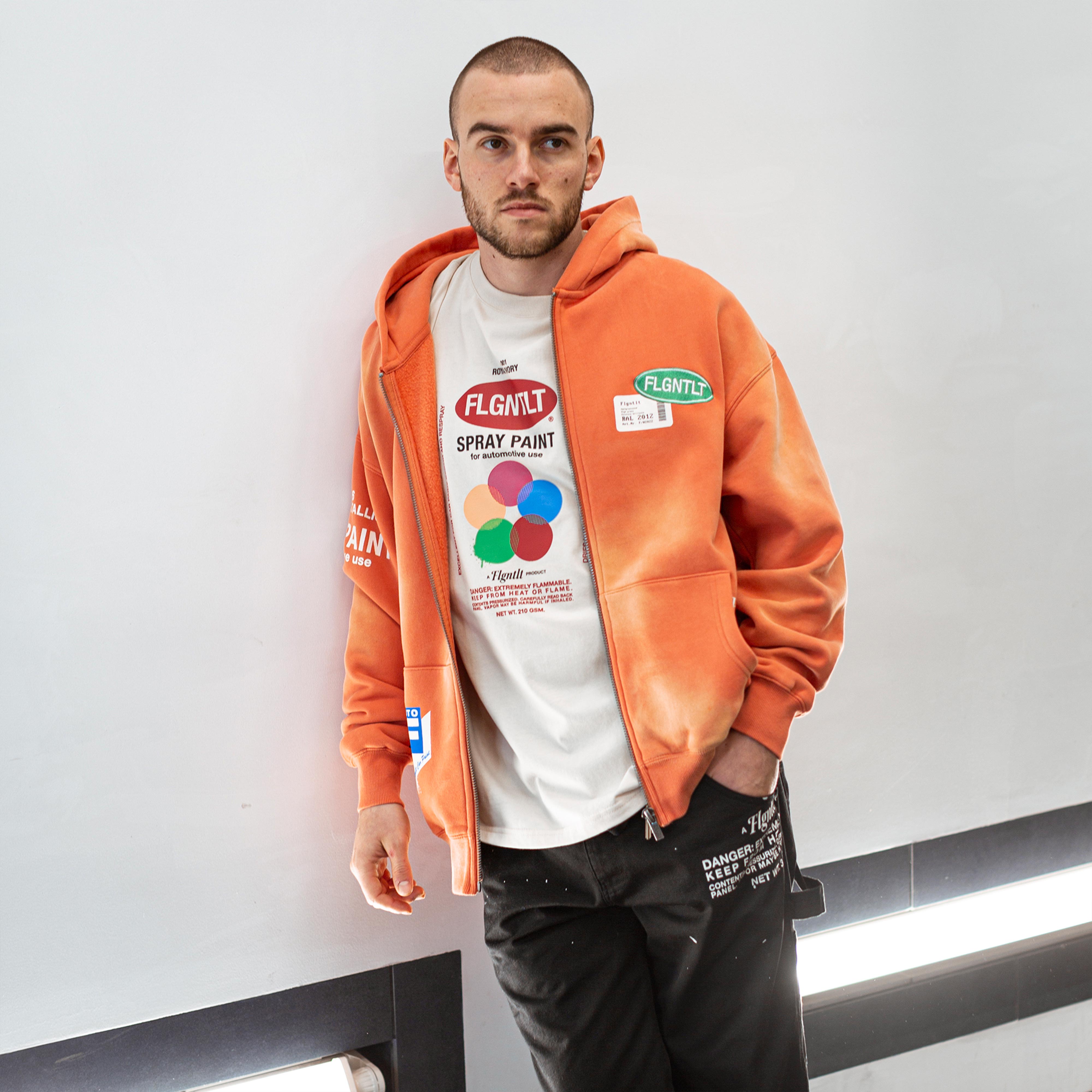 FLGNTLT SALMON ZIP HOODIE