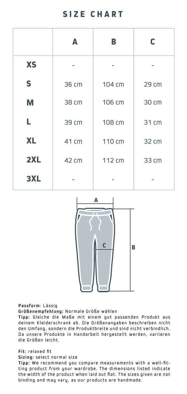 Sizechart