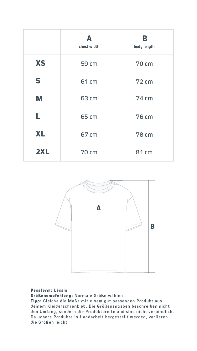 Sizechart