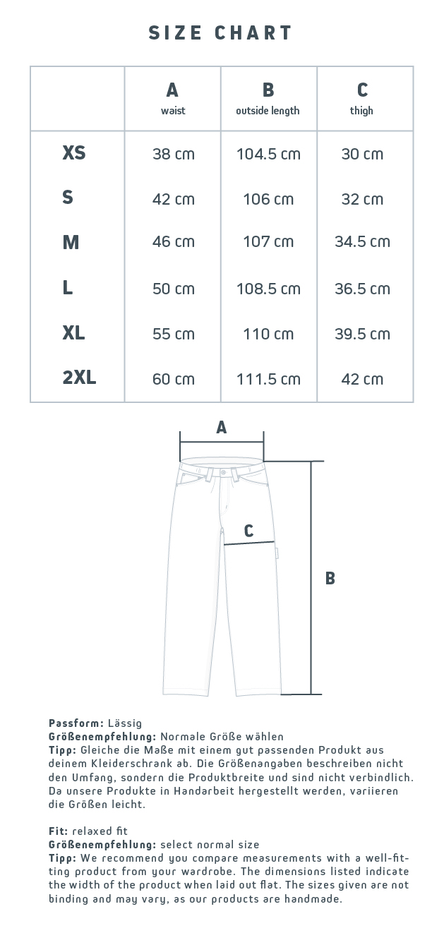 Sizechart