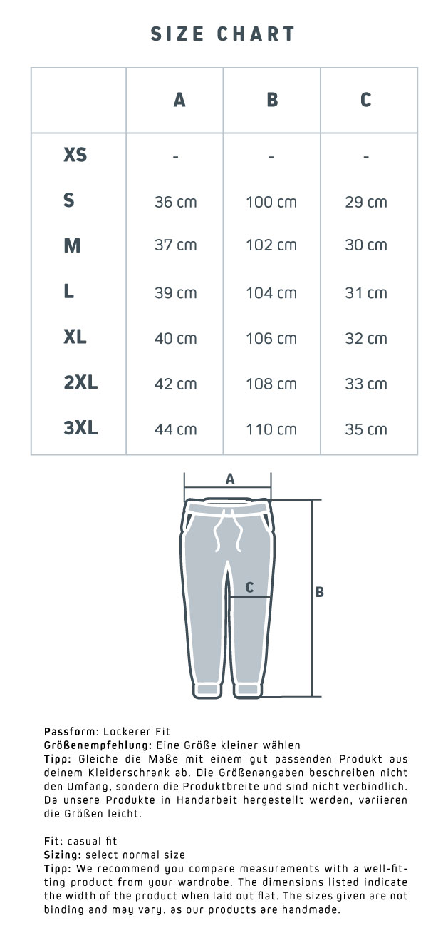 Sizechart