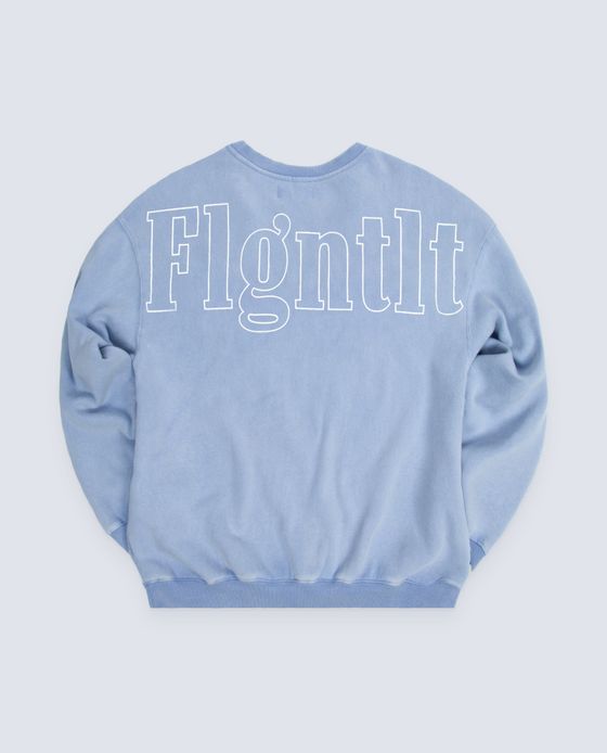 blue crewneck