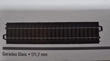 Märklin H0 24172 gerades C-Gleis 17,1 cm 1 Gleis