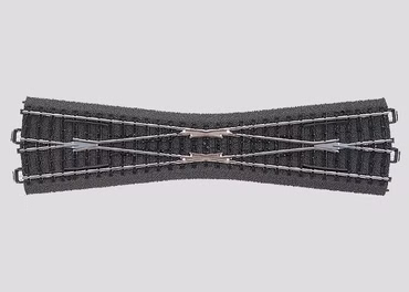 Märklin H0 24740 Schlanke Kreuzung Länge 236,1 mm. Kreuzungswinkel 12,1°