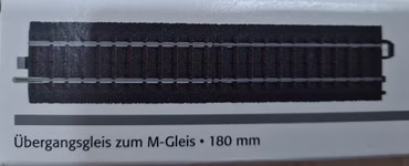 Märklin H0 24951 Übergangsgleis Spur M 1 Gleis