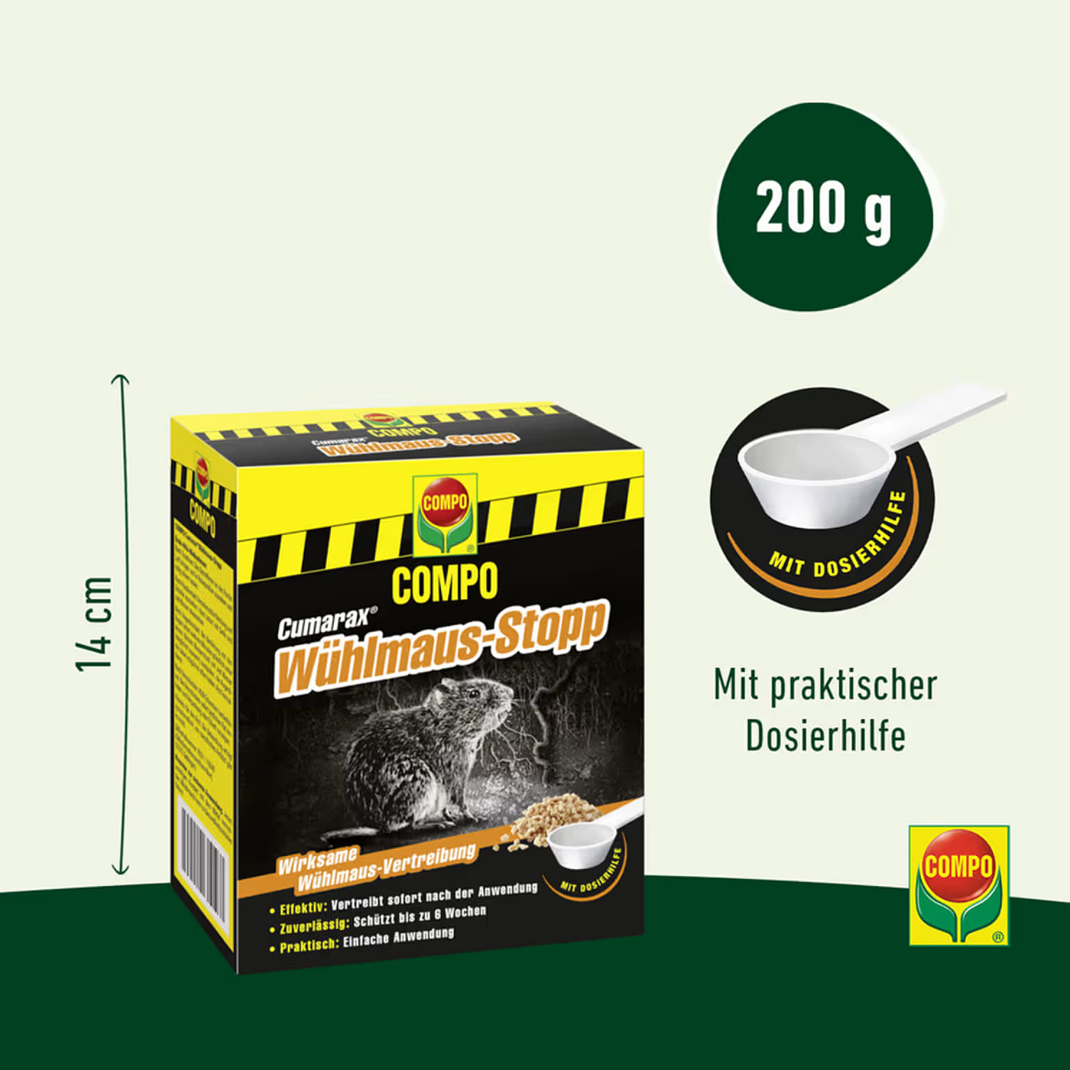 COMPO Cumarax Whlmaus-Stopp, 200 g | Oleandershop