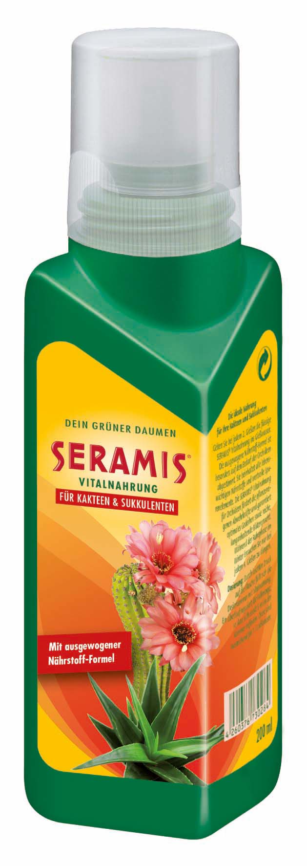 SERAMIS Vitalnahrung fr Kakteen und Sukkulenten, 200 ml | Oleandershop
