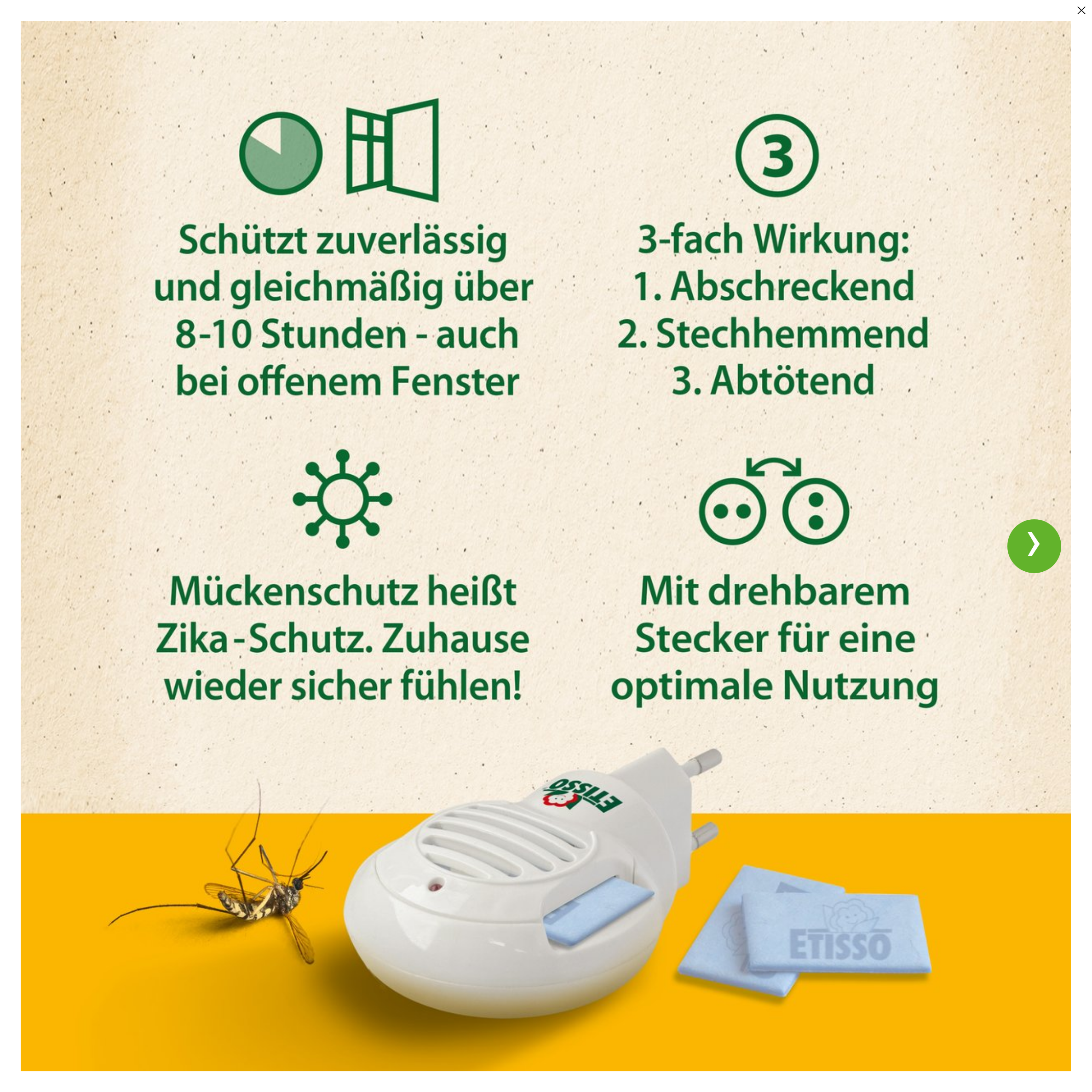 Etisso forte Elektro-Mckenstecker inkl.18 Wirkstoffplttchen