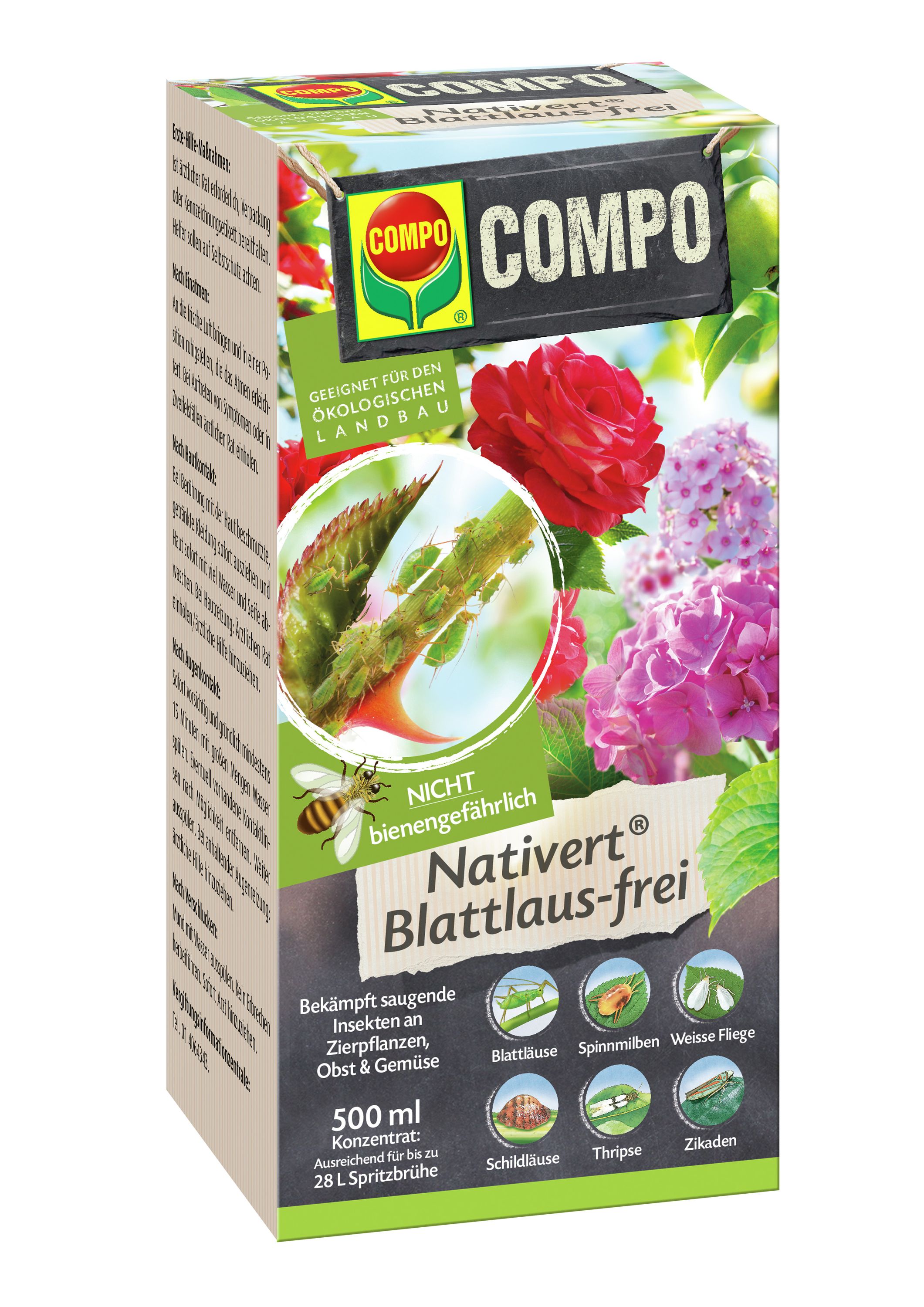 COMPO Blattlaus-frei Nativert, 500 ml | Oleandershop