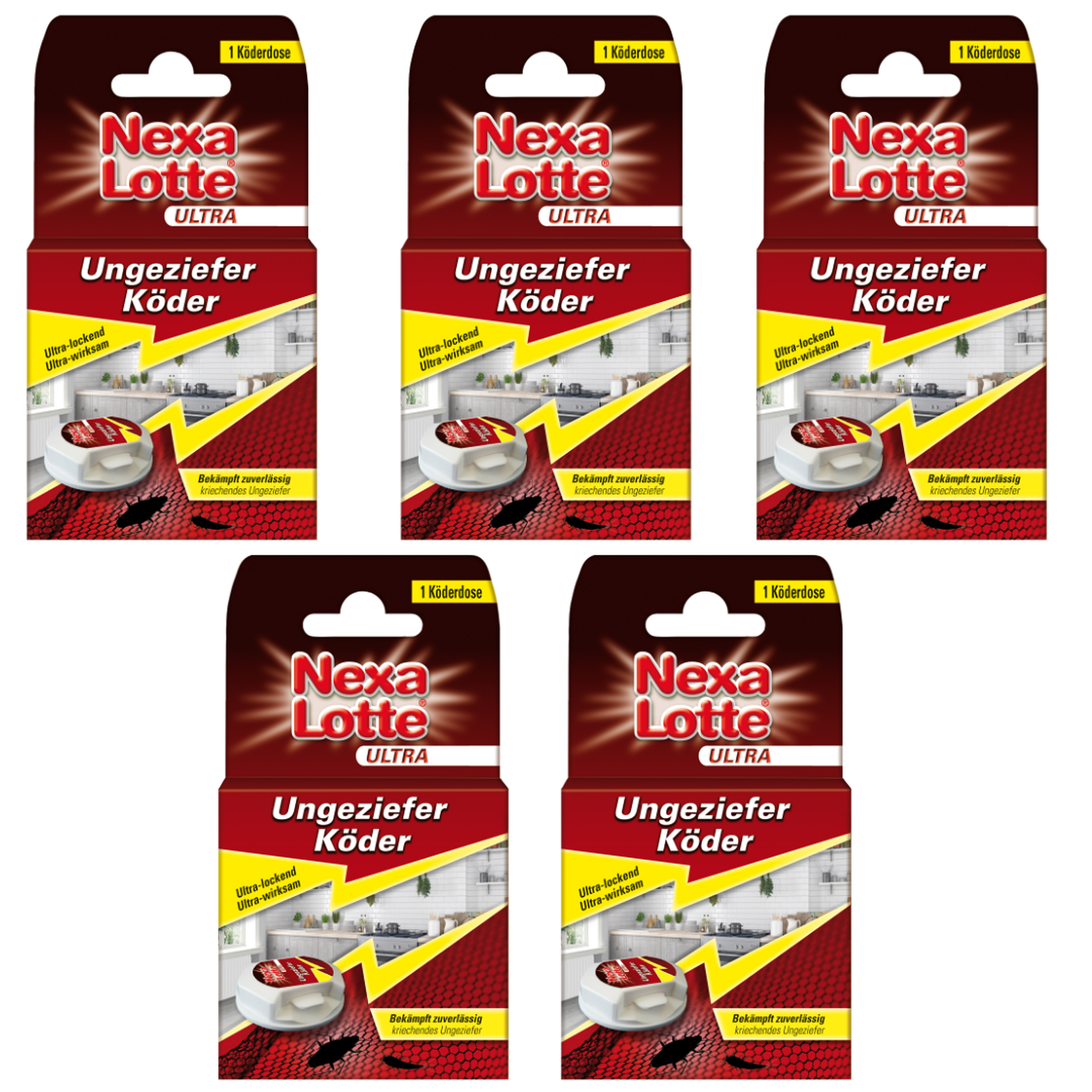 Sparset: 5 x NEXA LOTTE Ultra Ungeziefer-Kder, 1 Stck | Oleandershop