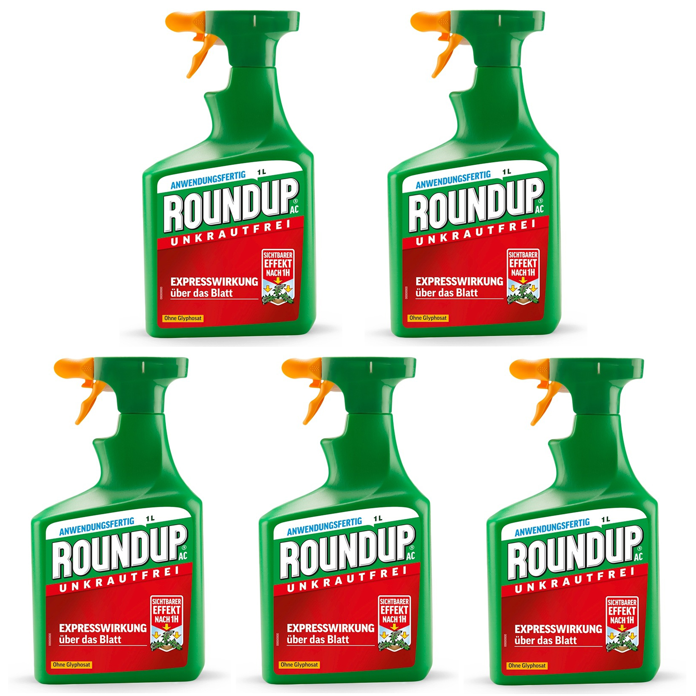 Sparset 5 X ROUNDUP AC 1 Liter Oleandershop