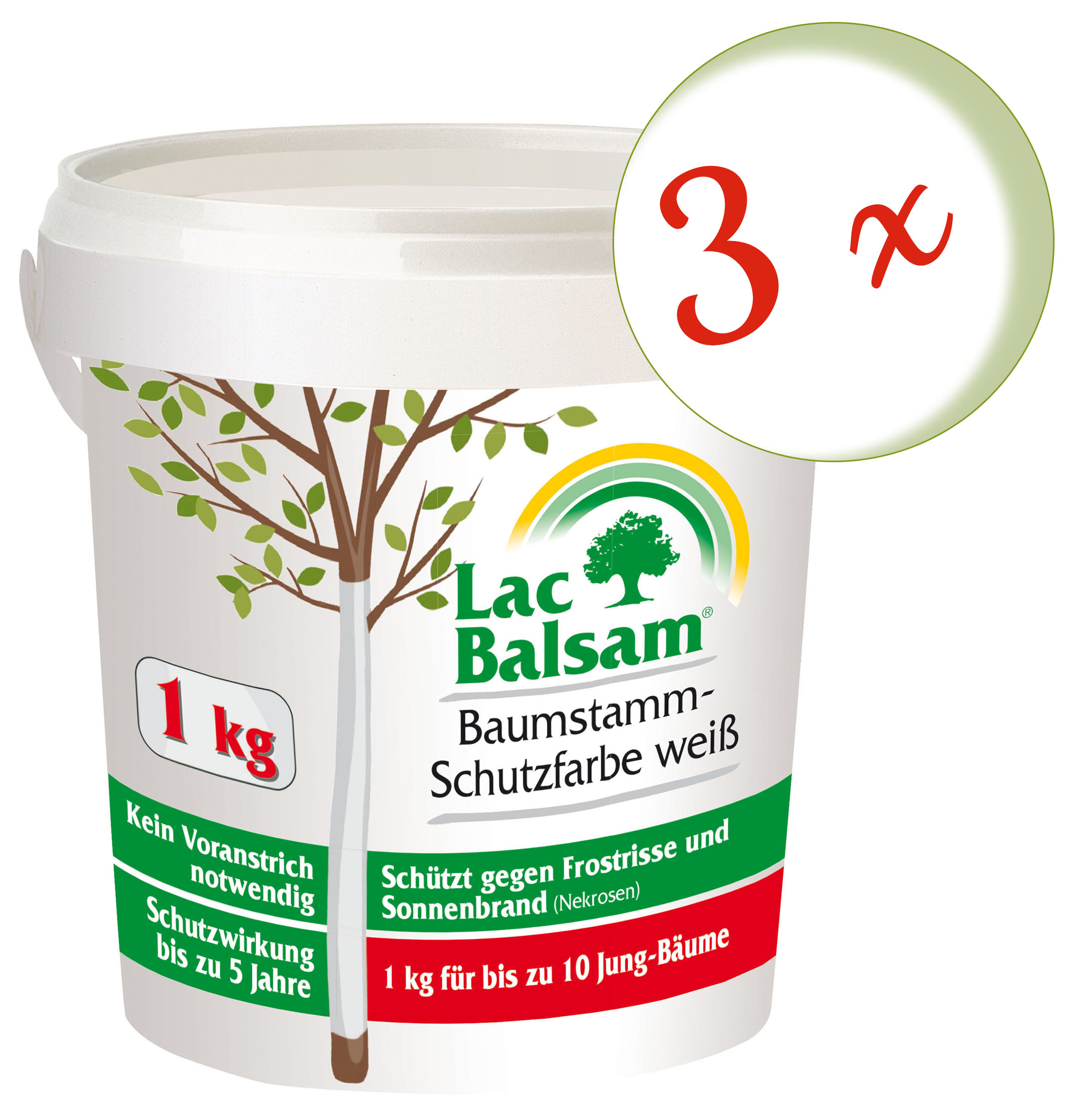 Sparset: 3 x FRUNOL DELICIA® Etisso® LacBalsam Baumstamm-Schutzfarbe ...