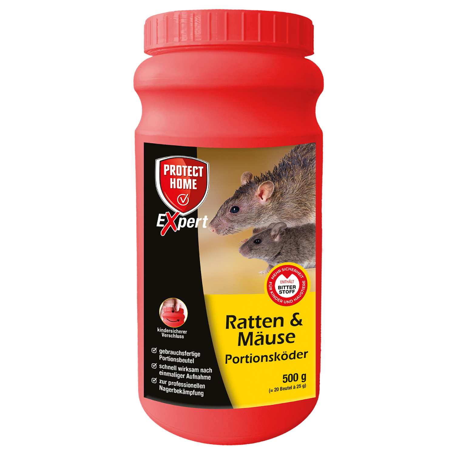 PROTECT HOME Expert Ratten & Muse Portionskder, 500 g | Oleandershop