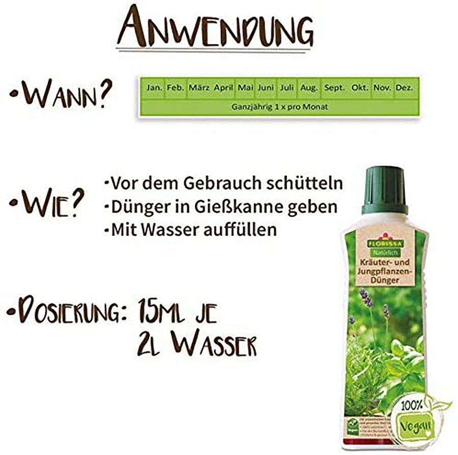 Florissa Kruter- und Jungpflanzendnger 500 ml