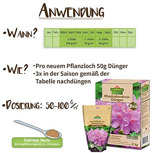 FLORISSA Spezialdnger fr Rhododendron, 2 kg | Oleandershop