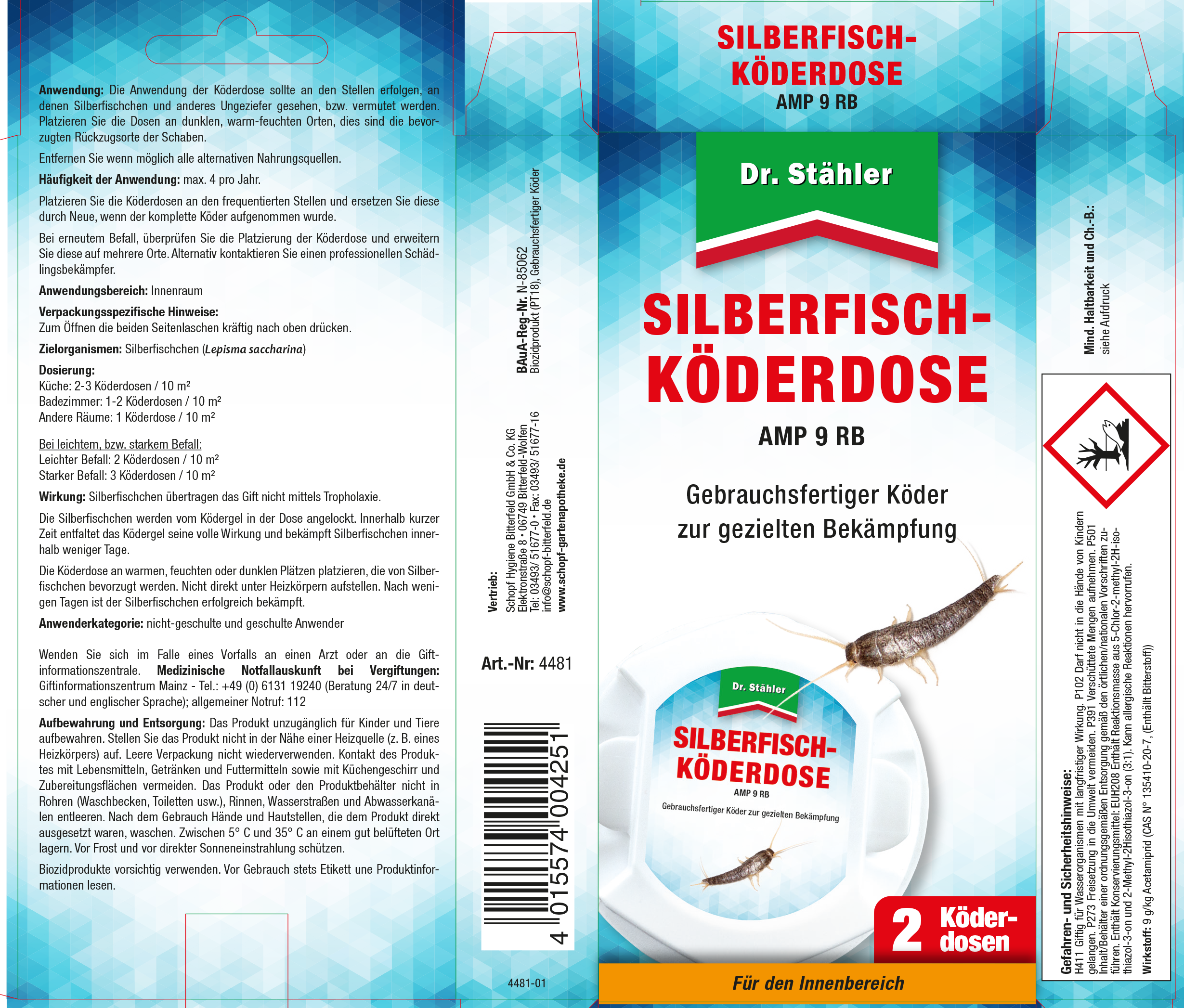 DR. STHLER Silberfisch-Kderdose, 2 Stck | Oleandershop