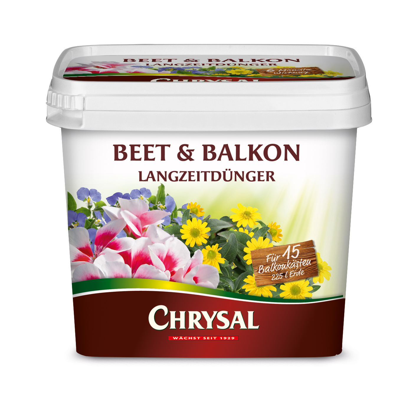 CHRYSAL Beet & Balkon Langzeitdnger im Eimer, 900 g | Oleandershop