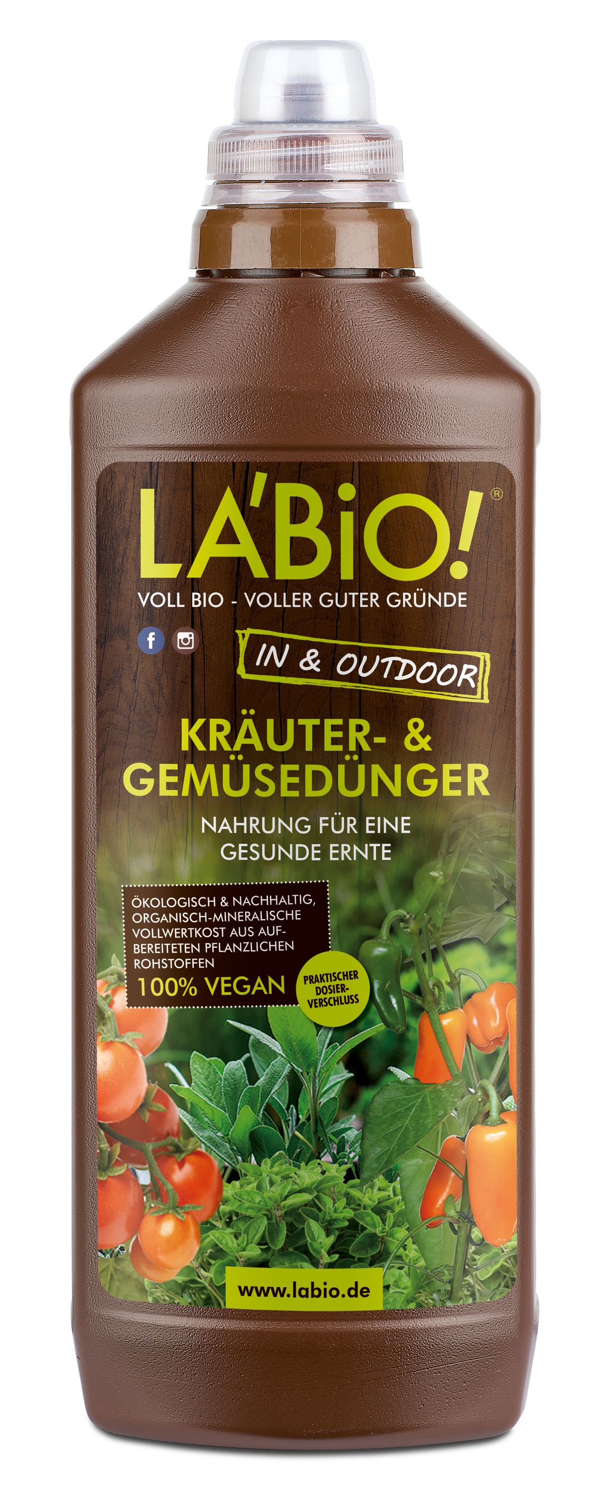 LABIO! Kruter & Gemse Dnger, 1 Liter | Oleandershop
