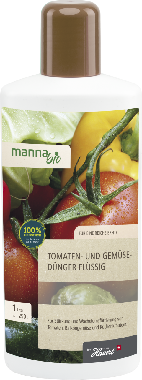 MANNA BIO Tomaten- & Gemsednger, flssig, 1 Liter | Oleanderhof Nunsdorf