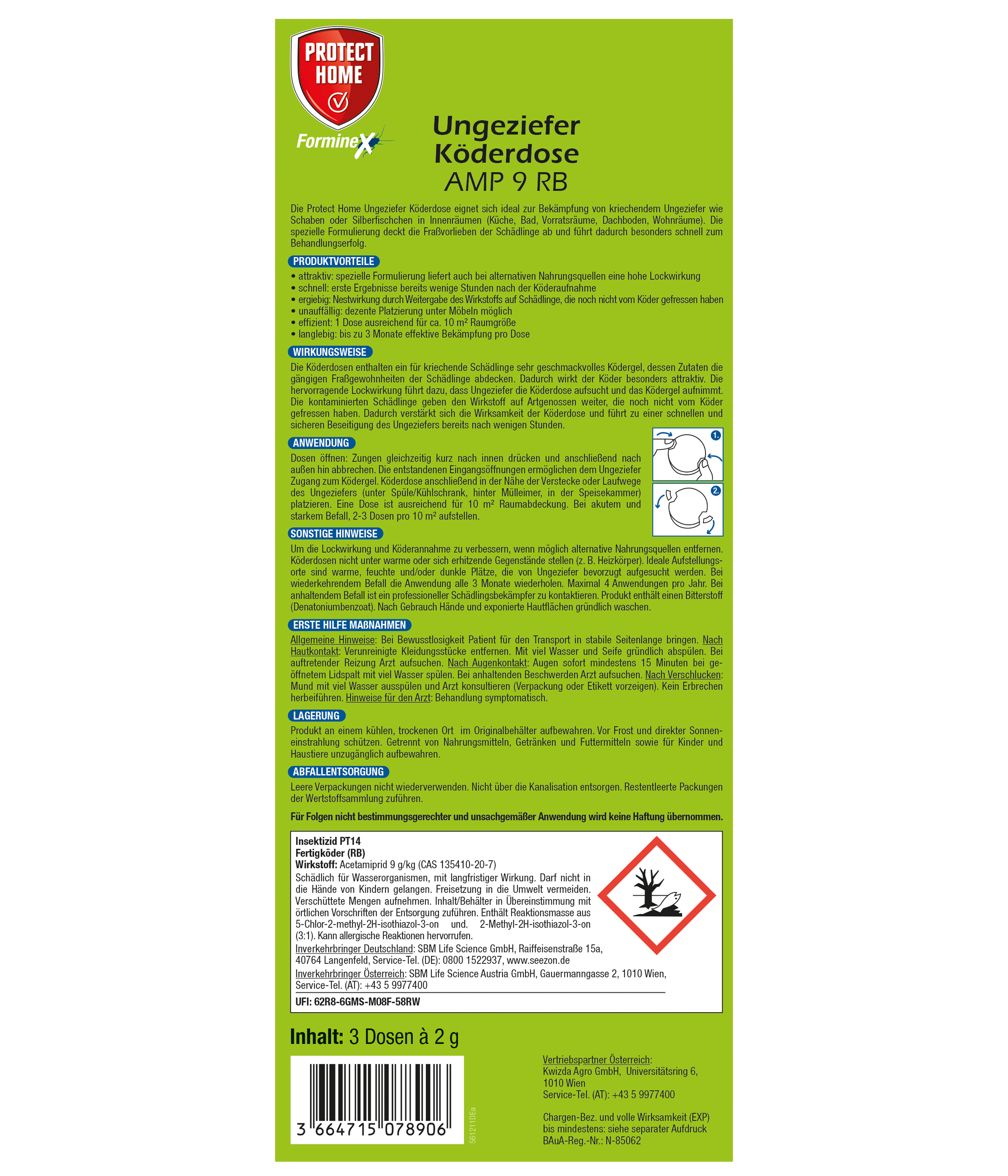 PROTECT HOME Forminex Ungeziefer Kderdose, 3 Stck | Oleandershop