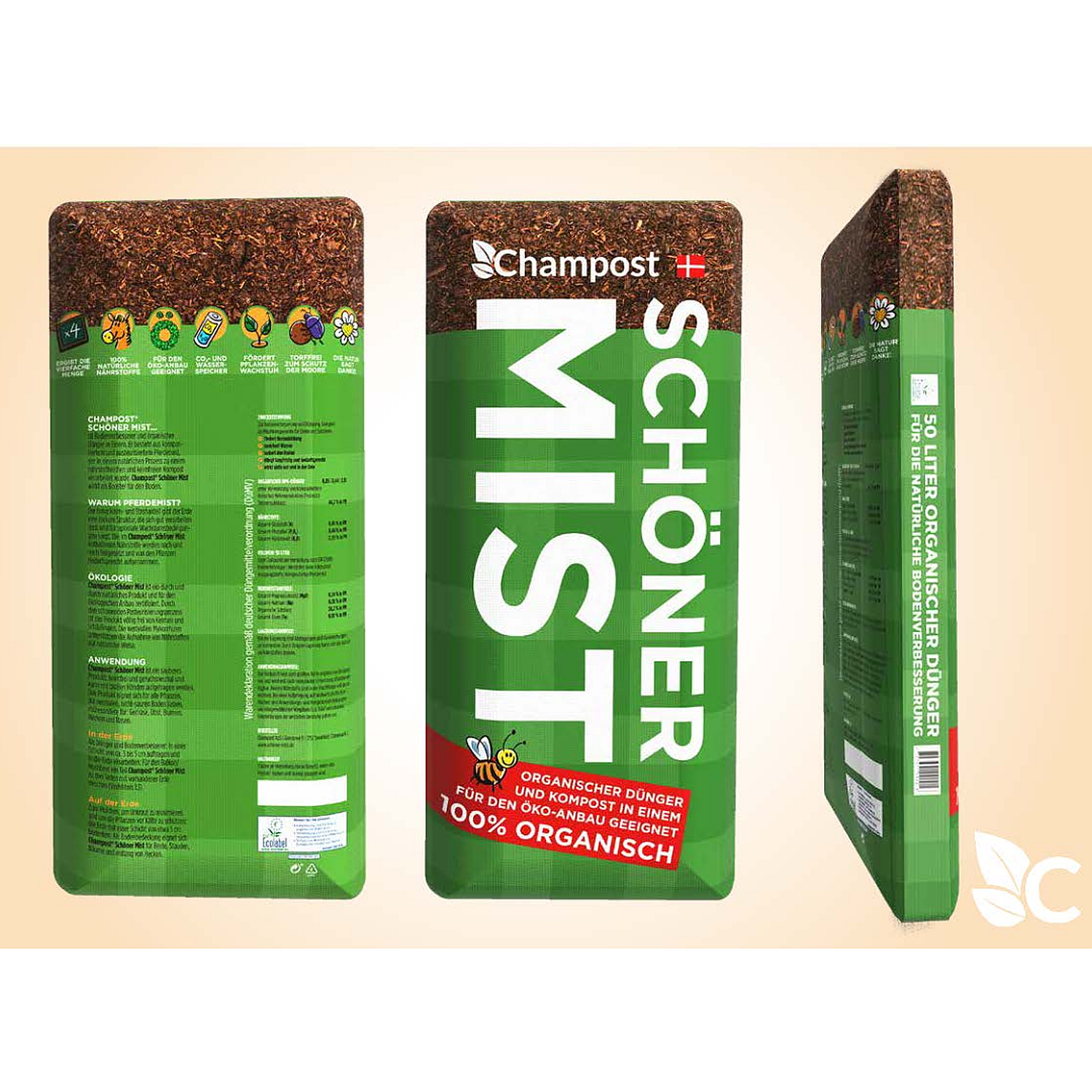 CHAMPOST Schner Mist, 50 Liter | Oleandershop