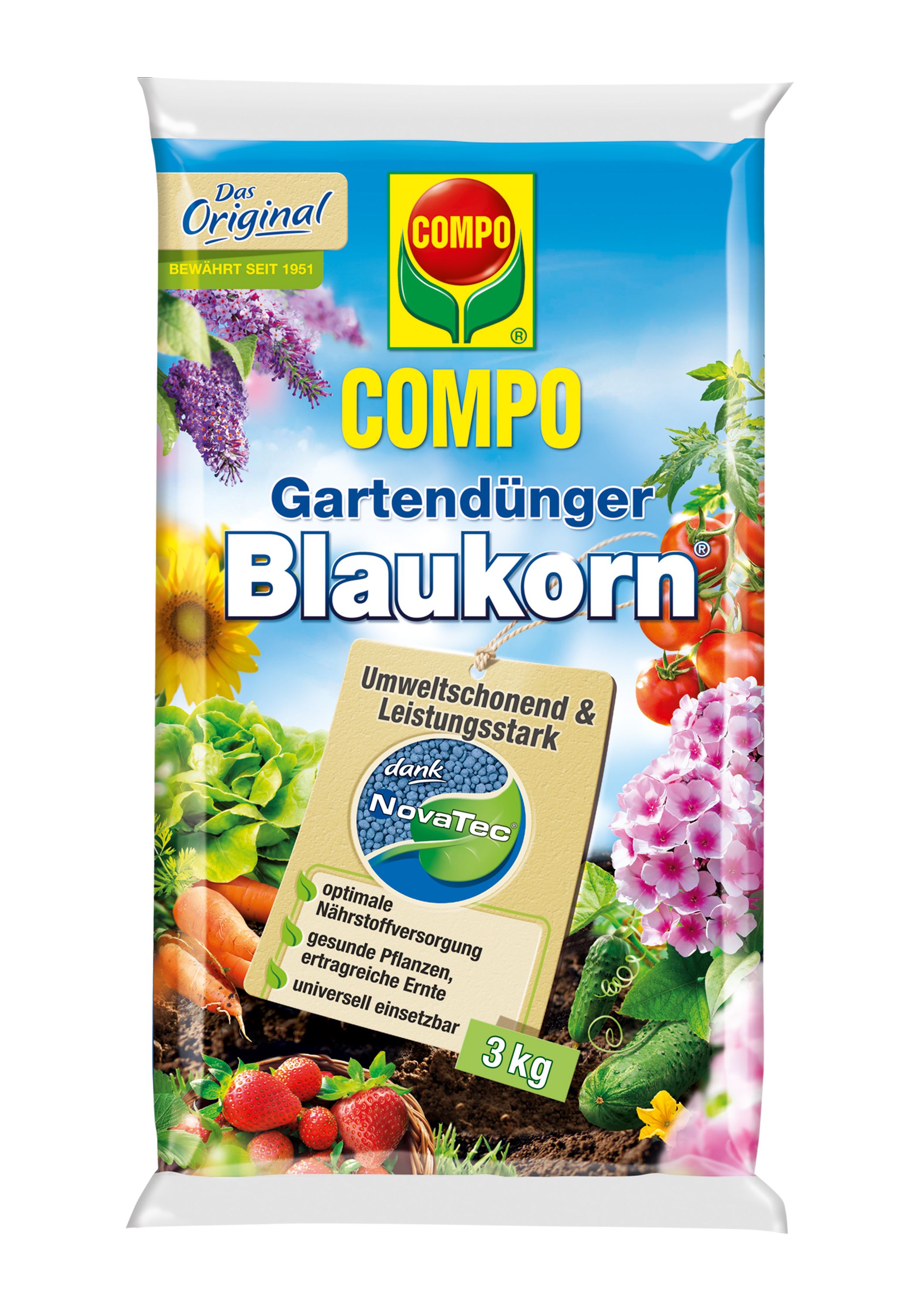 COMPO Gartendnger Blaukorn, 3 kg | Oleandershop