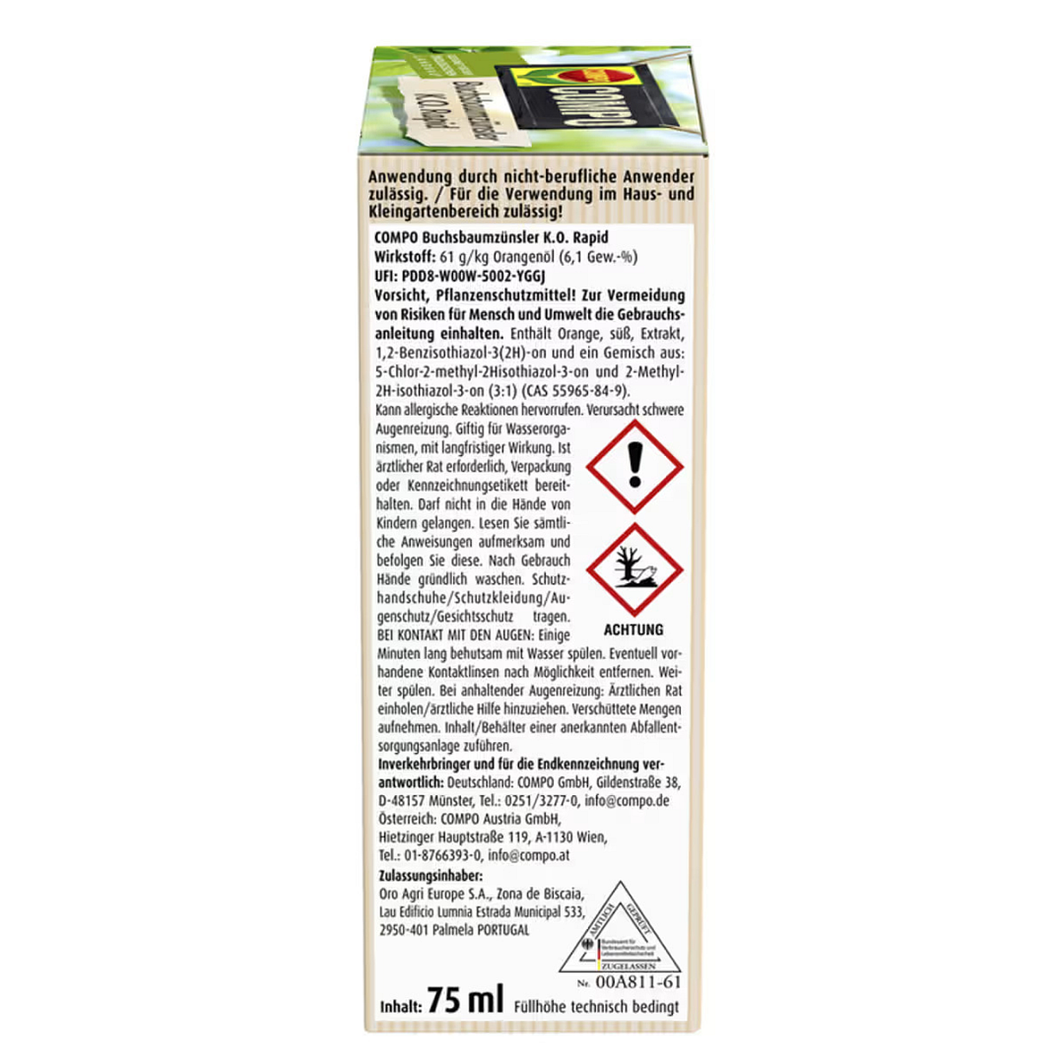 COMPO Buchsbaumznsler K.O. Rapid, 75 ml | Oleandershop