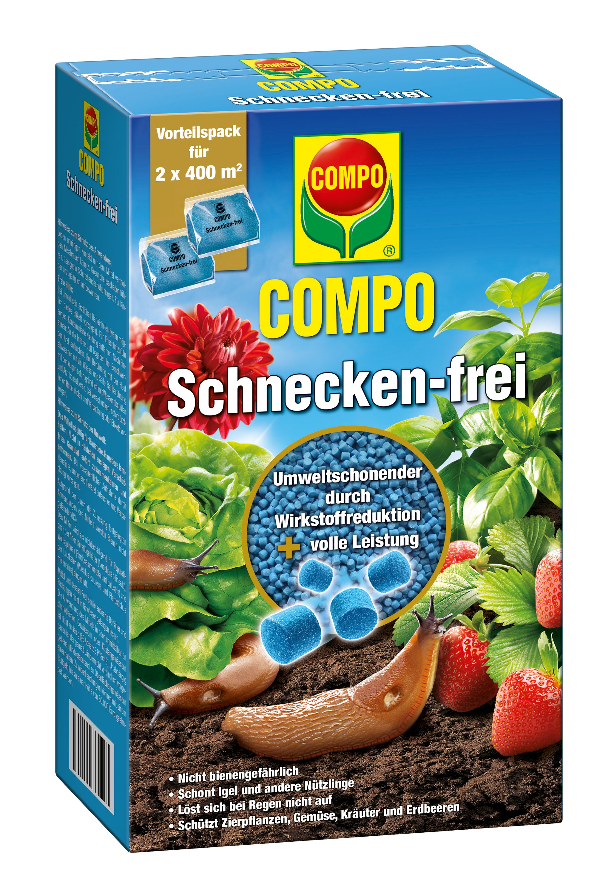 COMPO Schnecken-frei, 2 x 200 g | Oleandershop