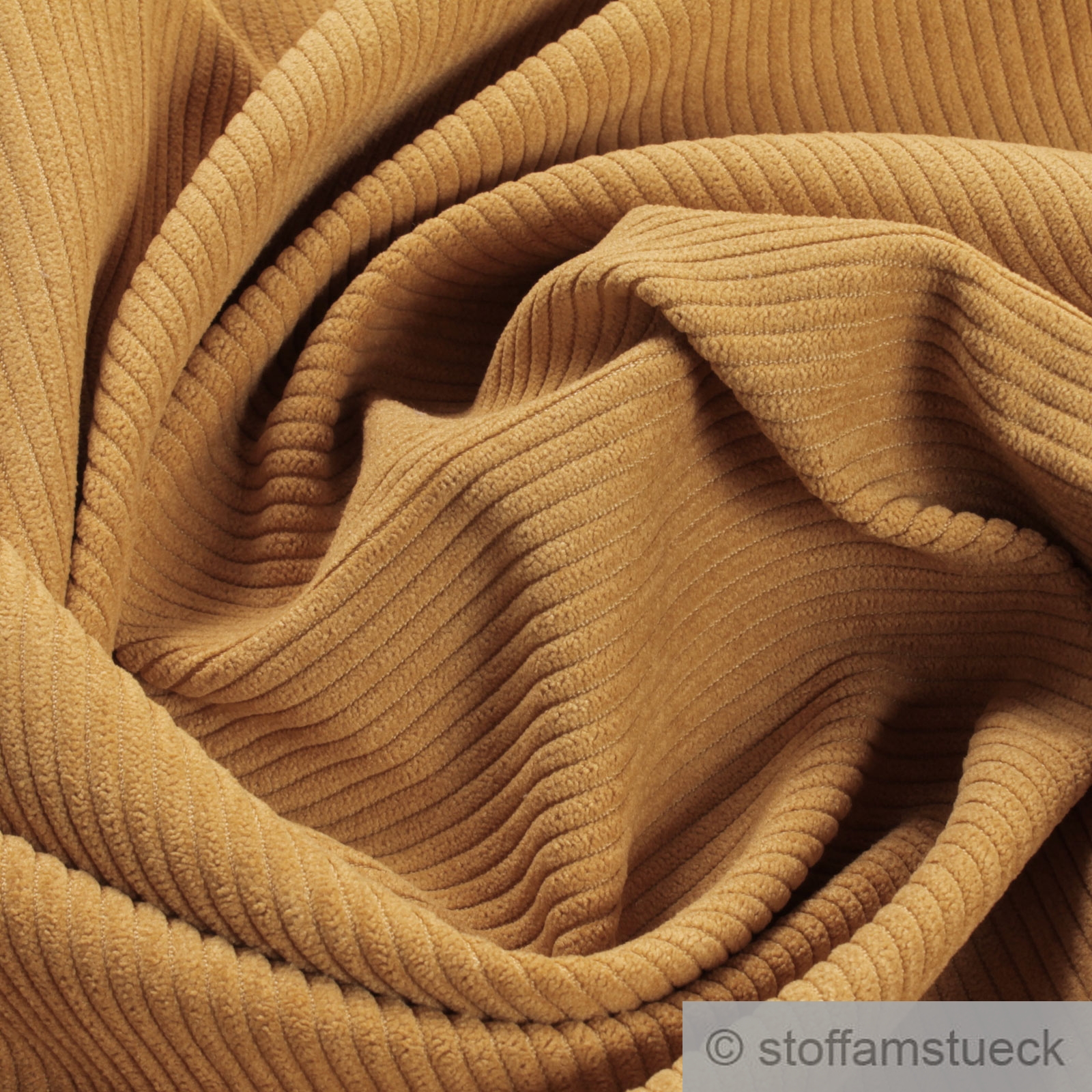 Polyester Polster Cord curry Polsterstoff Stoff am Stück