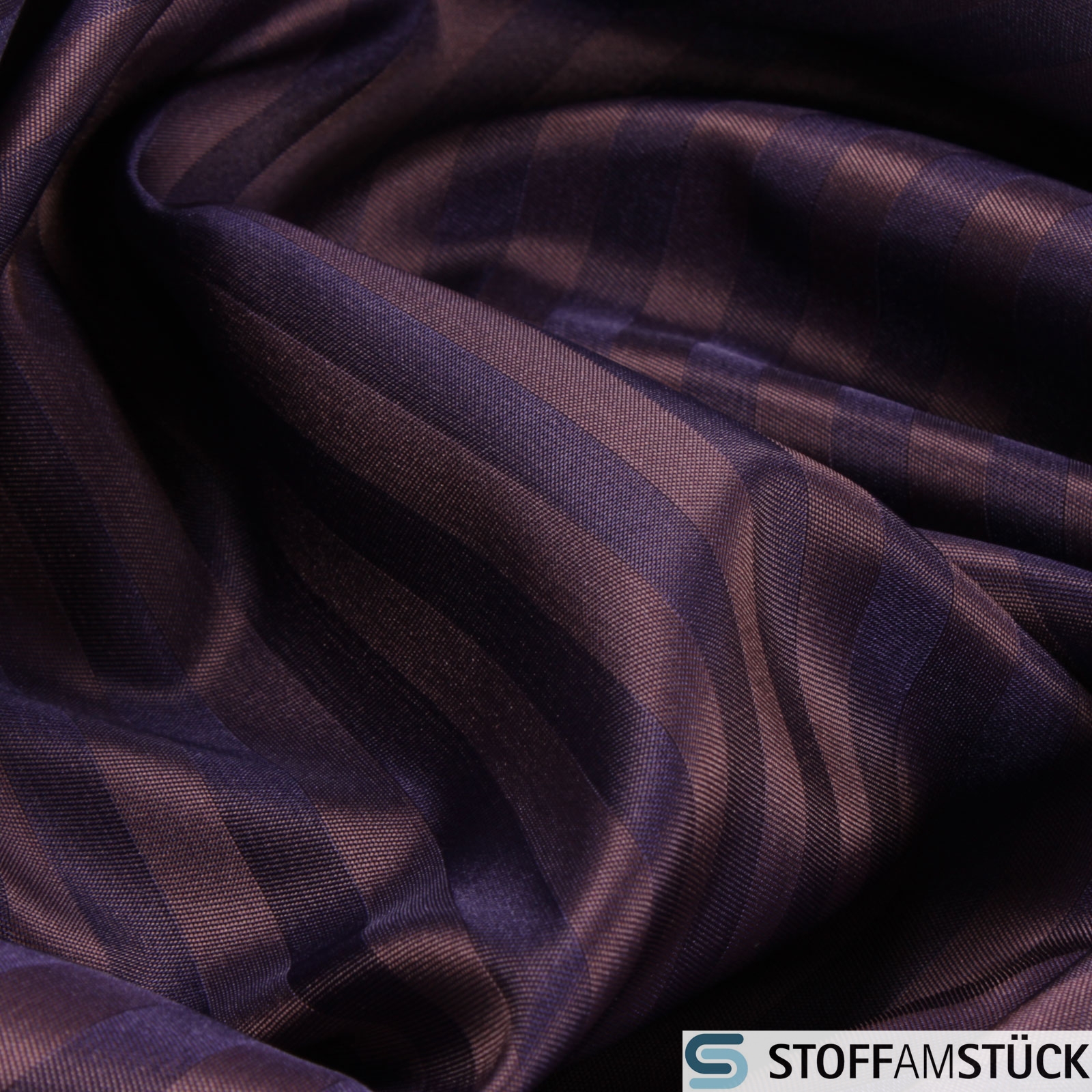 Polyester Taft Streifen lila violett breit JAB Anstoetz 9-7689-084