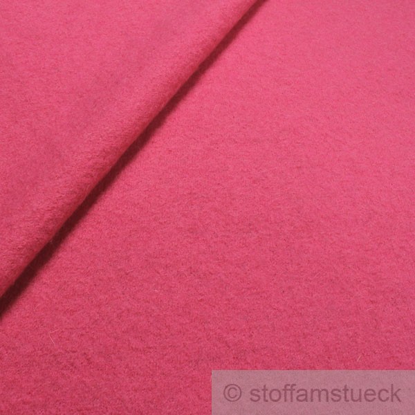 Schurwolle Gewirk pink Stoff am Stück