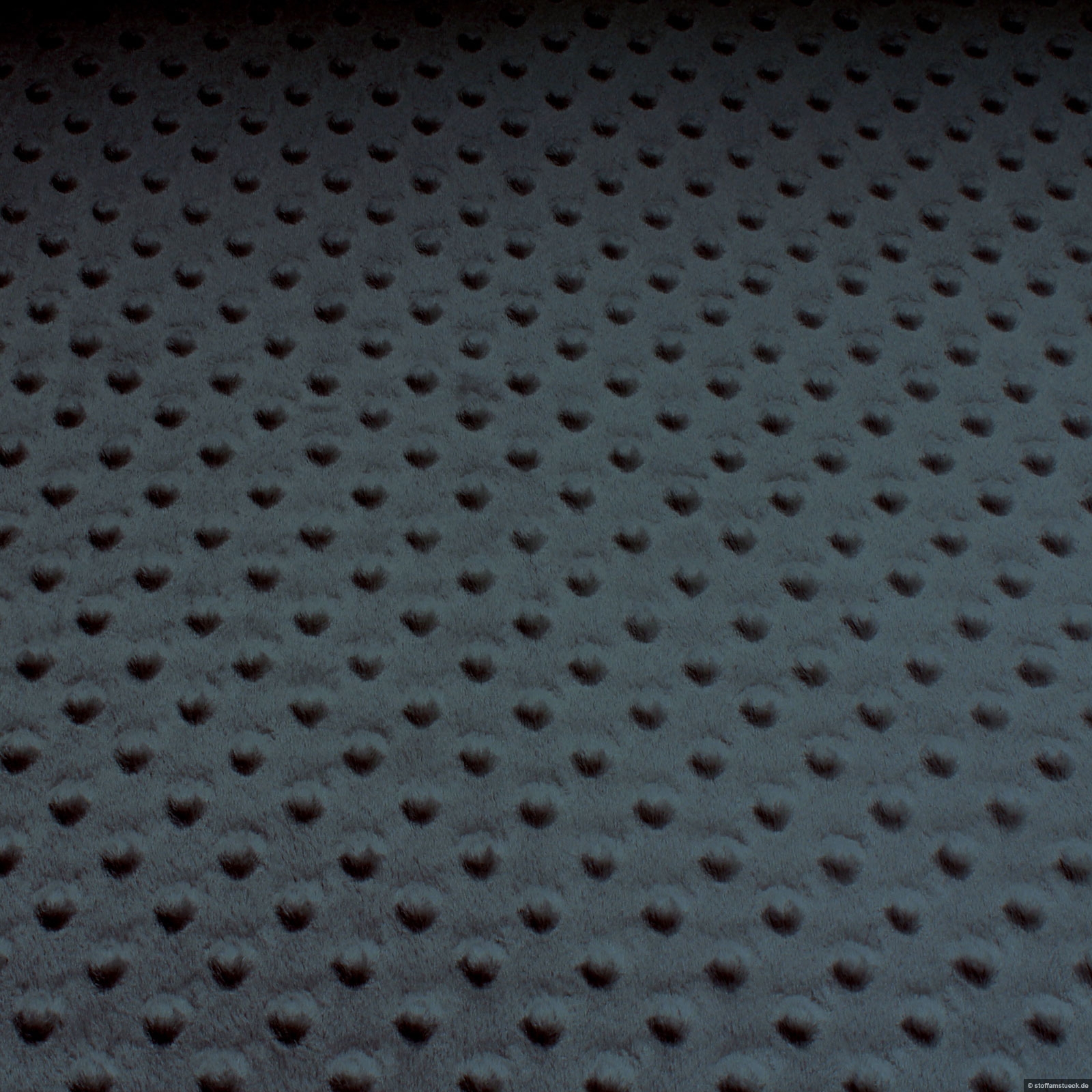 Polyester Minky Fleece Noppen schwarz Stoff am Stück