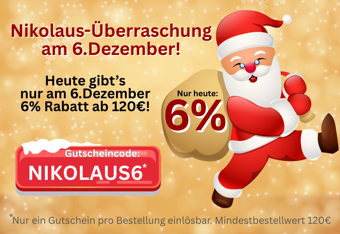 Nikolaus-Aktion – 6 % Rabatt