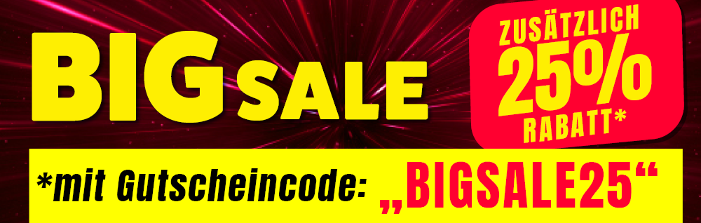 BigSale zusätzlich 25% Rabatt mit Gutscheincode BigSale25