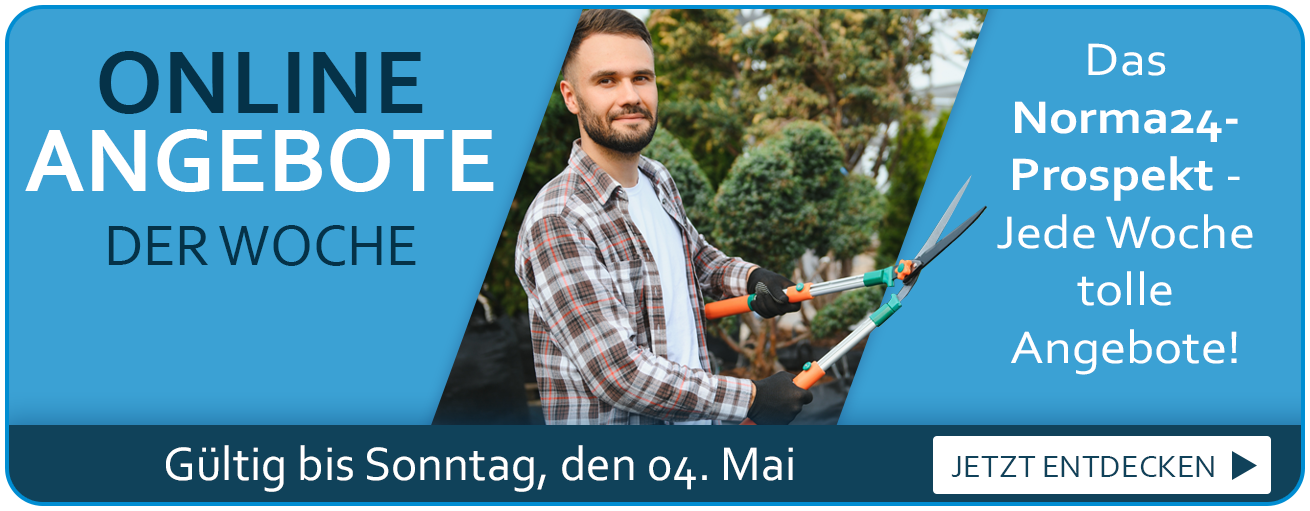 Online Angebote der Woche. Gültig bis Sonntag, den 04. Mai. Das Norma24-Prospekt - Jede Woche tolle Angebote!
