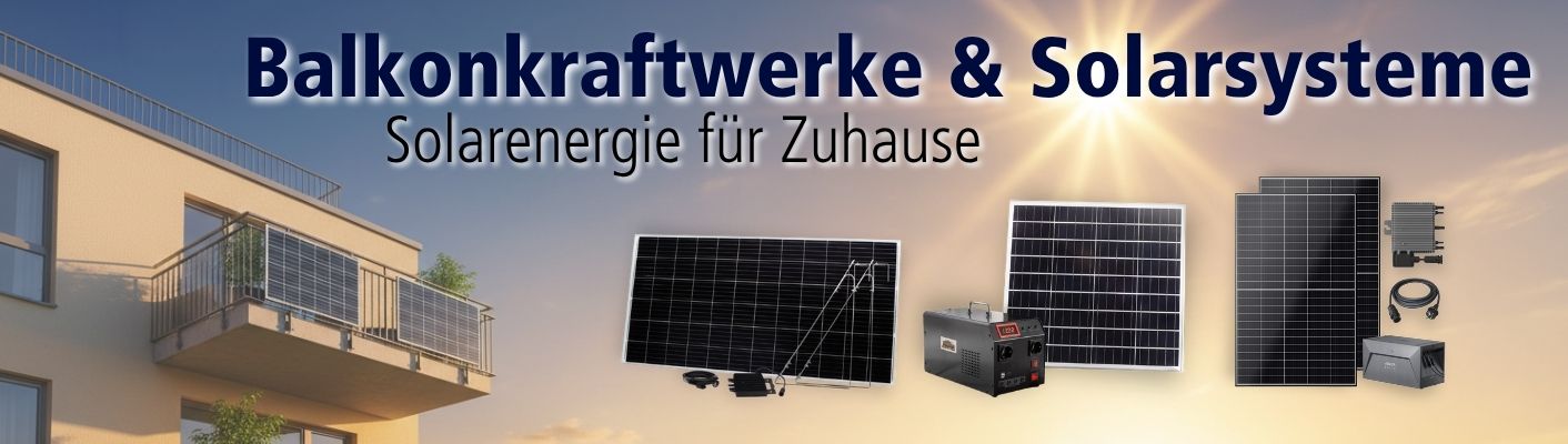 Kategorie Balkonkraftwerke & Solarsysteme