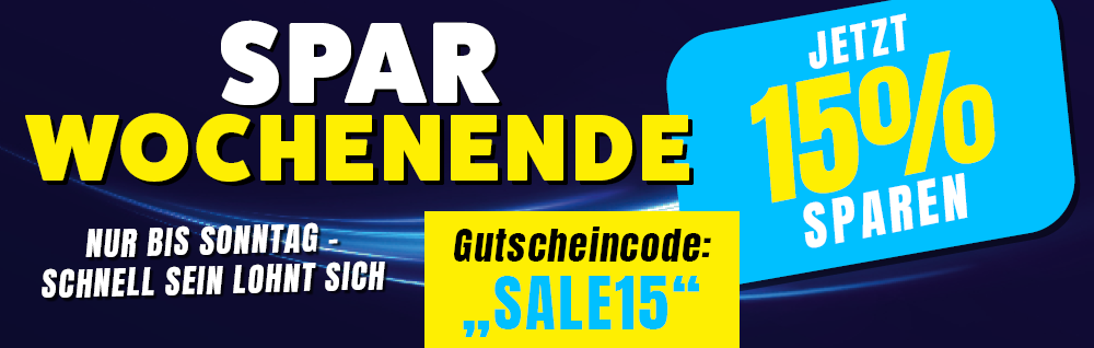 Sparwochenende 15 % sparen