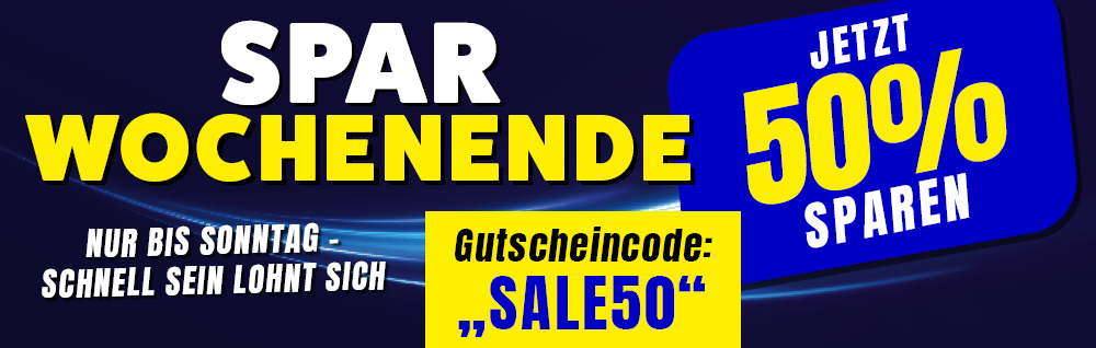 Sparwochenende 50 % sparen