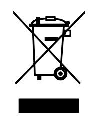 Symbol: durchgestrichene Mülltonne