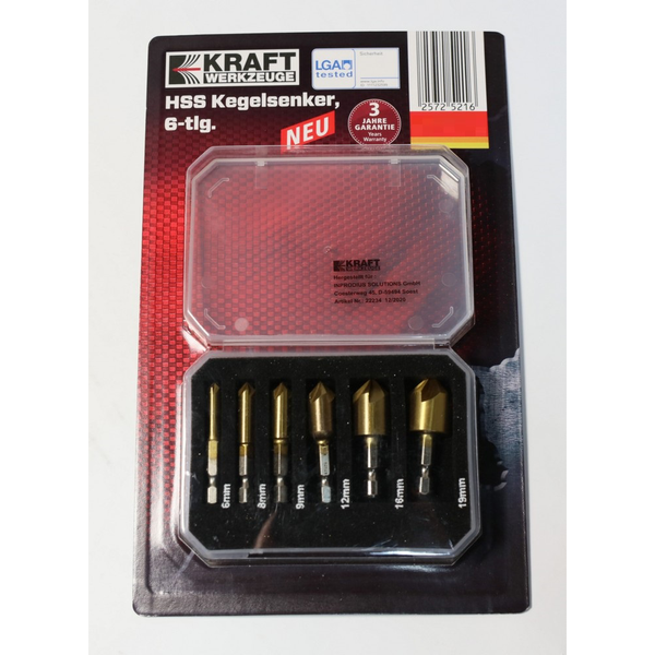 HSS-Kegelsenker-Satz 6tlg.